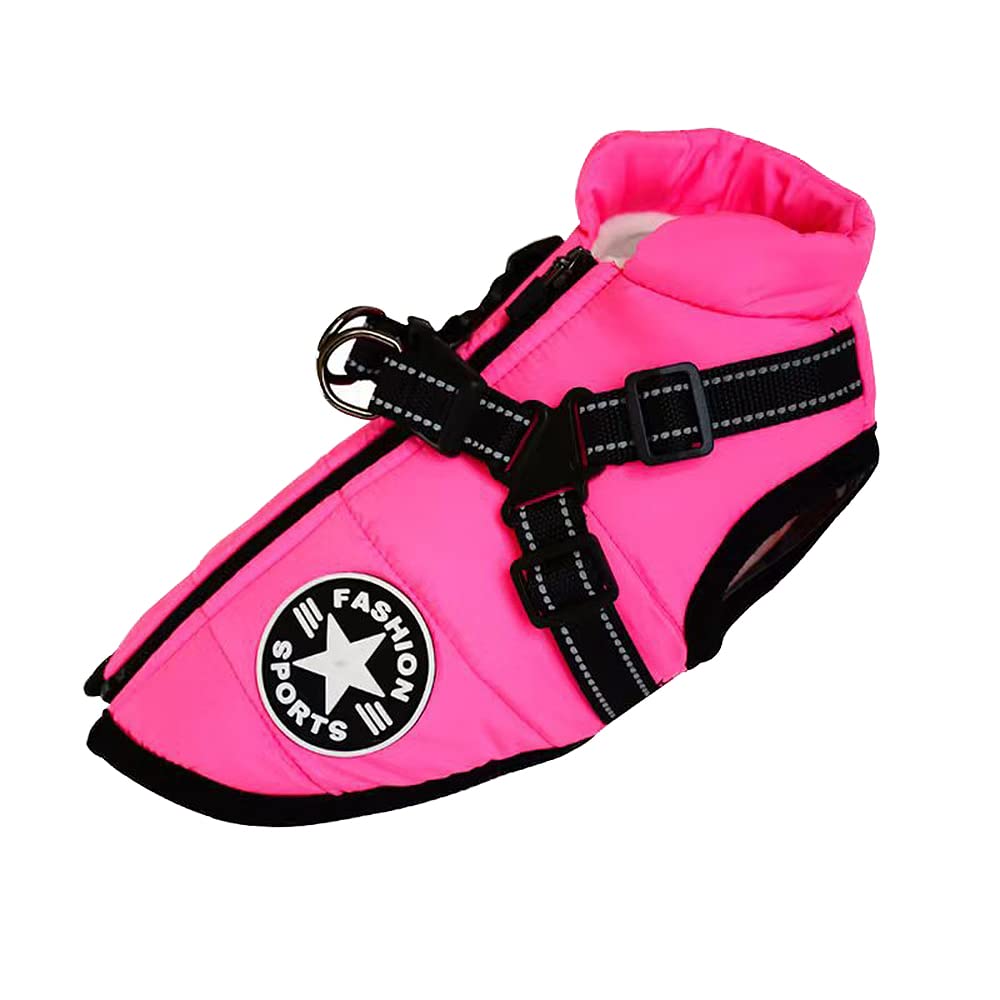 ENGEL WEMANG Dog Vest - Waterproof, Warm & Soft Winter Coat with Harness, 9 Colours, Pink, M — image 1