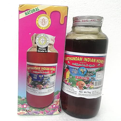Marthandam Agmark Honey 1kg | Pure Natural Honey | 1000g Pack | Suitable for Daily Use