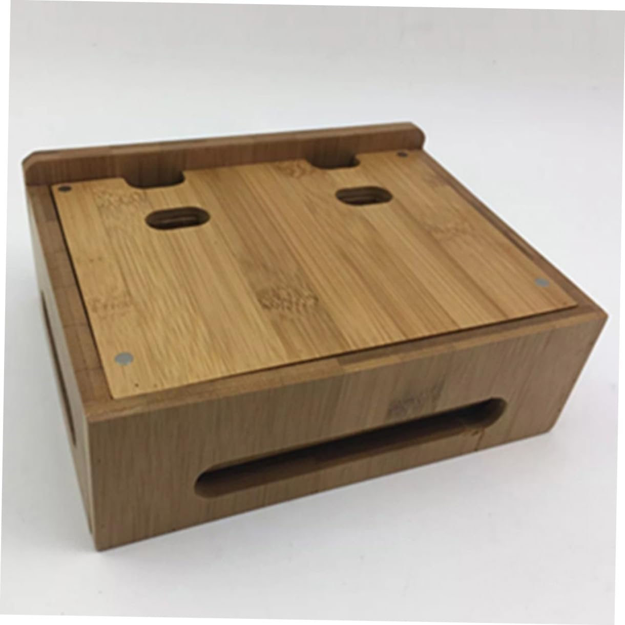 Supporto Telefono Creativo in Bambù per Cellulare e Watch | Design Moderno e Semplice, Struttura Robusta, per Lettura e Visione Foto