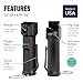 Mace Pepper Spray - Triple Action Pepper Spray Police Model, 3-in-1 Formula (OC, Tear Gas, UV Dye), 18g, 15 Feet Range, Flip Top Safety Cap, Self Defense Pepper Spray for Women & Men - Black