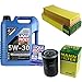 Produktbild QR-PARTS 69363005 Filter Set Inspektionspaket 5 Liter Liqui Moly Motoröl Longtime High Tech 5W-30 MANN-FILTER Luftfilter Ölfilter