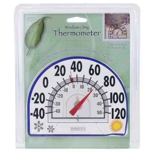 SPRINGFIELD PRECISION Window Cling Thermometer Patio