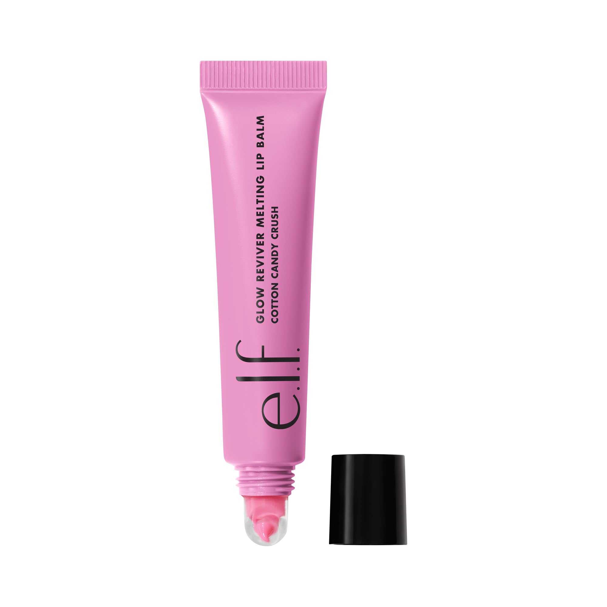 e.l.f. Glow Reviver Melting Lip Balm, Feuchtigkeitsspendender, getönter Lippenbalsam mit Hochglanz-Finish für weiche, geschmeidige Lippen, Vegan und tierversuchsfrei, Cotton Candy Crush