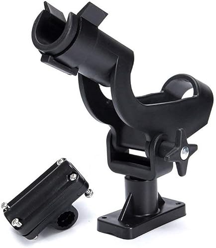 Miniatura 4 de Caña de pescar de plástico giratoria ajustable 3 soporte barco canoa remo kit kayak lateral varilla soporte