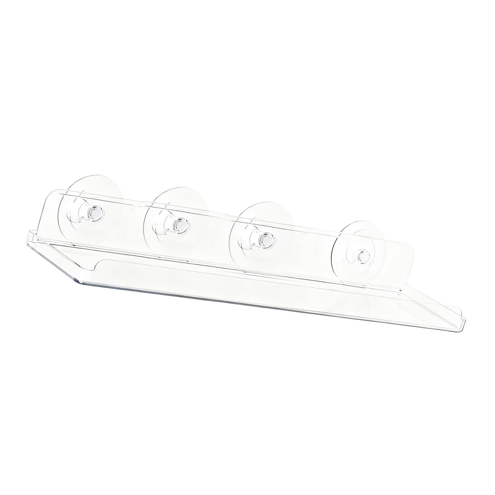 Kalttoy Of 1 Easy to Installation Acrylic Suction Cup Display Stand for Succulents Plant Wall Hanging Rack Plant Shelf
