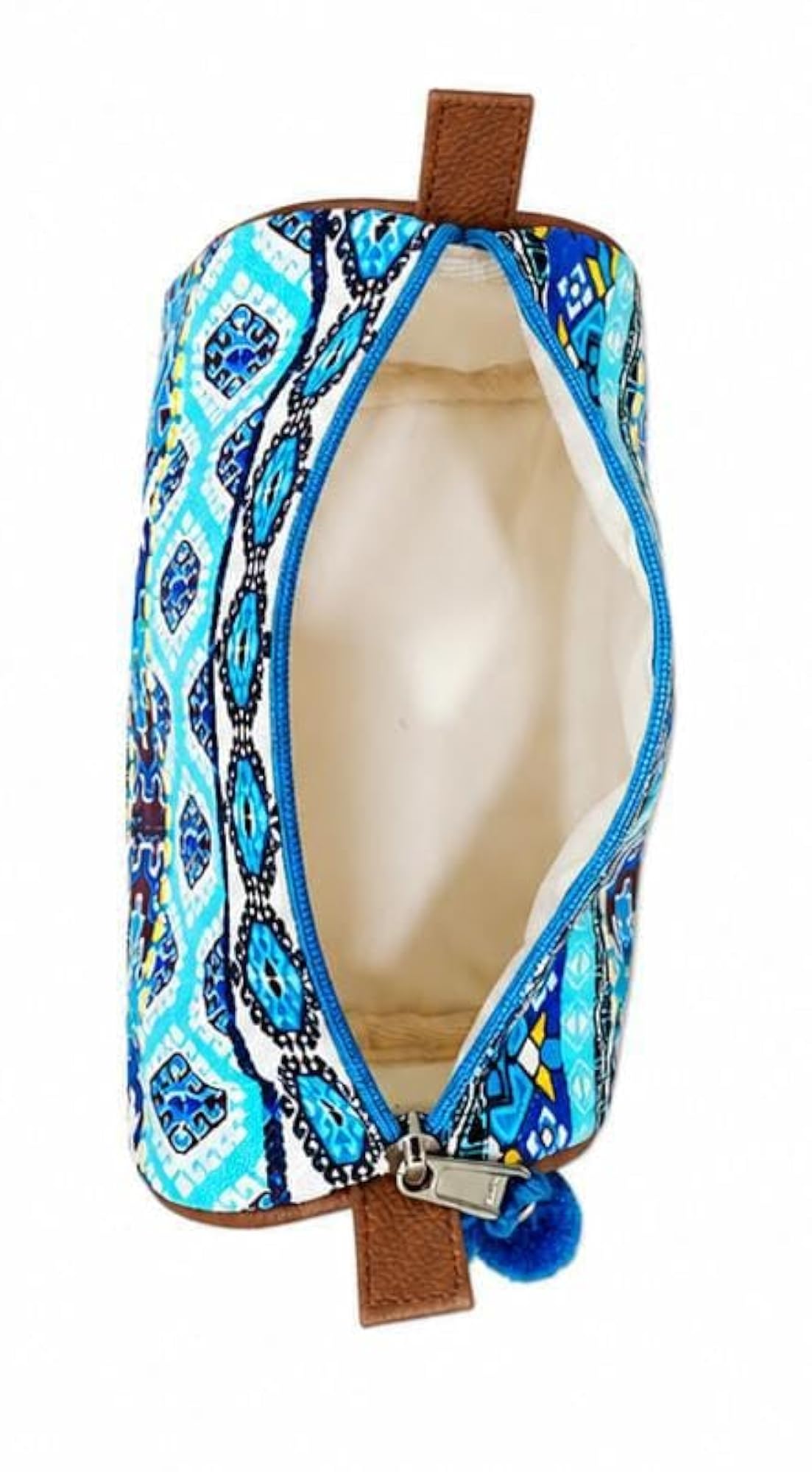 Printed Cotton Cosmetic Pouch for Women, Travel Bag