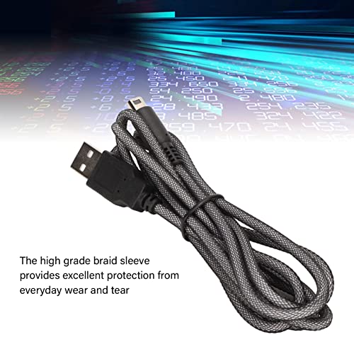 Image of 2 Pack USB Charging Cable 3DS, 2DS, New 3DS XL, DSi LL - 5ft Power Cord for Gaming Handhelds