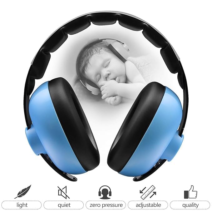 Eksha Children Ear Protection Noise Cancelling Headphones for Children (Blue) 4