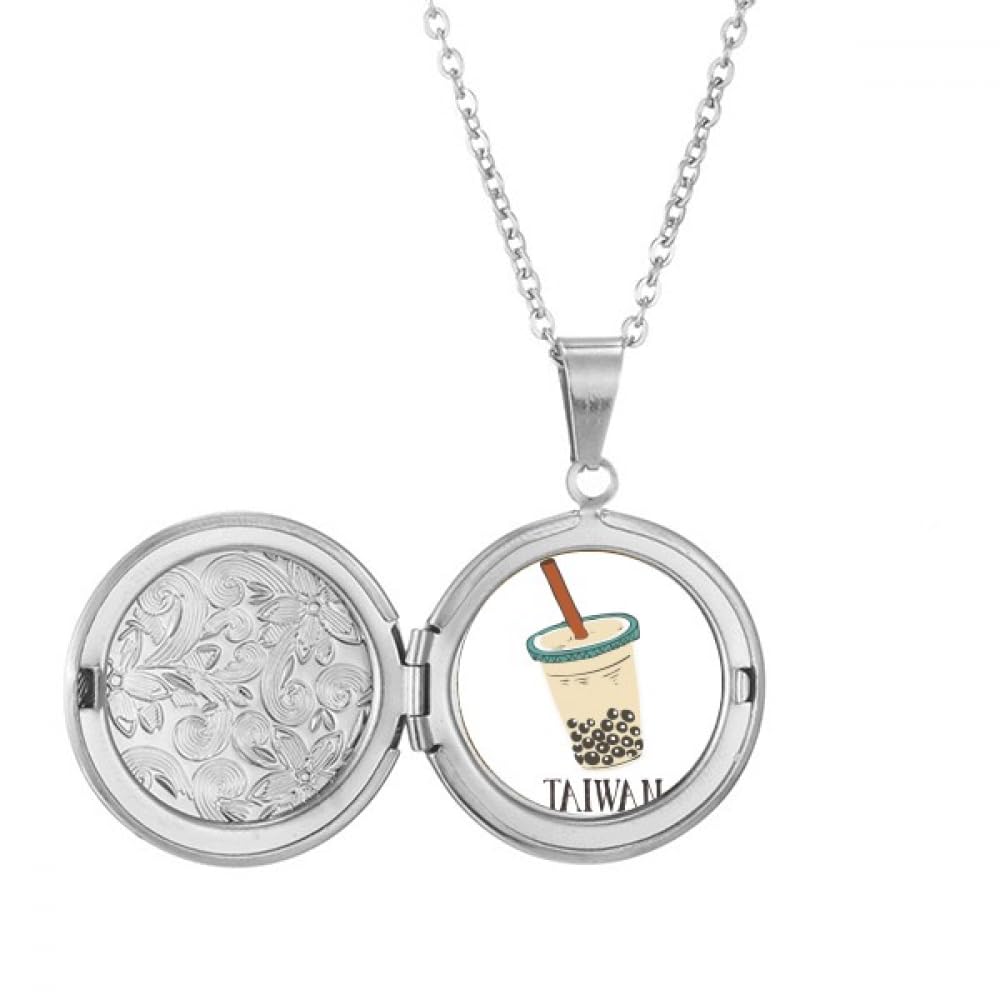 Collier médaillon Taiwan boisson perles idée cadeau originale pour ado passionné - 5