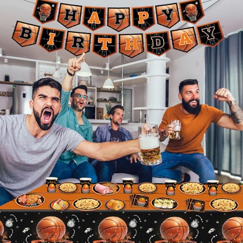 Kit anniversaire basket-ball complet pour simplifier la déco de table - 6
