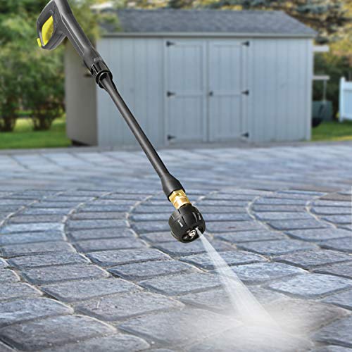 Sun Joe 24V-X2-PW1200 1196 Max PSI 1 GPM 48-Volt iON+ Cordless Portable Pressure Washer Kit w/ 2 x 4.0-Ah Batteries and Charger