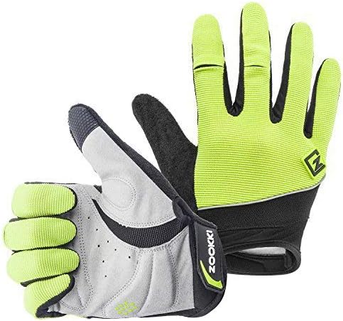 ZOOKKI Cycling Gloves Mountain Bike Gloves Road Racing Bicycle Gloves Light Silicone Gel Pad Riding Gloves Touch Recognition Full Finger Gloves Men/Women Work Gloves - XXL