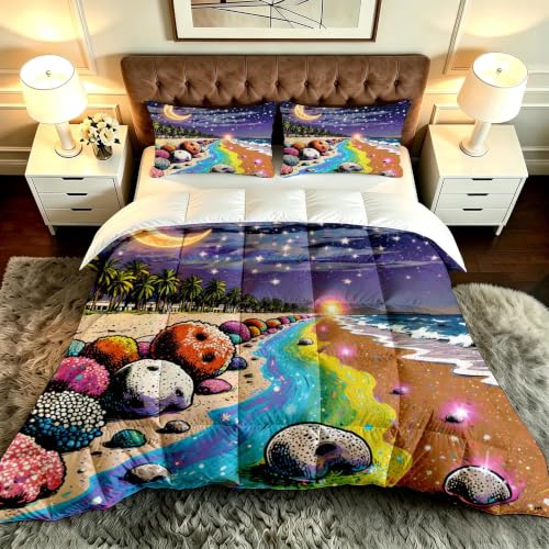Edredón nórdico cama 180 transpirable 3D con dos fundas de almohada microfibra 2