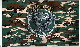 American Eagle Camo Airborne Flag 3X5 Foot E Poly