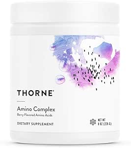 Thorne Amino Complex - Clinically-Validated EAA and BCAA Powder for Pre or Post-Workout - Promotes Lean Muscle Mass and Energy Production - NSF Certified for Sport - Berry Flavor - 8 Oz - 30 Servings