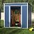 SUXXAN Metal Outdoor Storage Shed 6FT x 4FT, Steel Utility Tool Shed Storage House with Sliding Door, Metal Sheds Outdoor Storage for Backyard Garden Patio Lawn, Blue