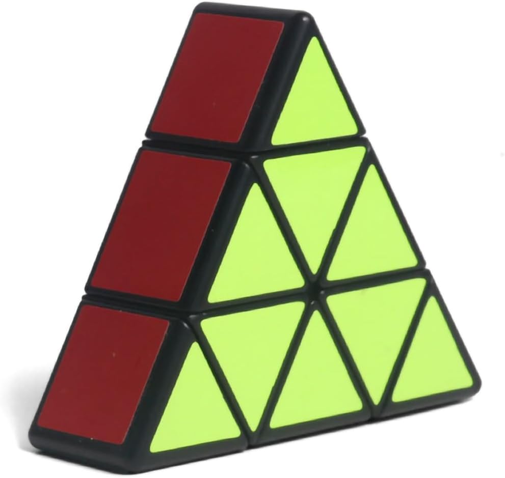 2025 Latest 1x3x3 Pyraminx Triangle Pyramid Magic Puzzle Cube Twist Toy (Black Colour)