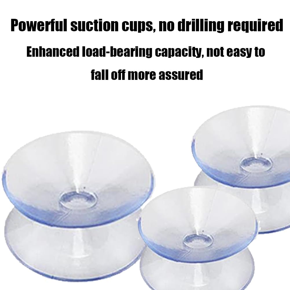 10 Ventose Bifacciali Trasparenti - PVC/Silicone Per Vetro, Cucina, Bagno - Foto 6