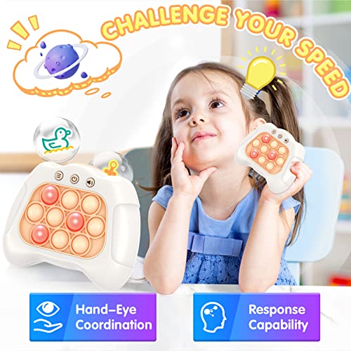 Electronic Handheld Puzzle Pop Light Up Game For Kids，Sensory Fidget Quick Push Games Toy For Boys 6-12, Birthday For 6 7 8 9 10-12 Year Old Boys And Girls #TOP3