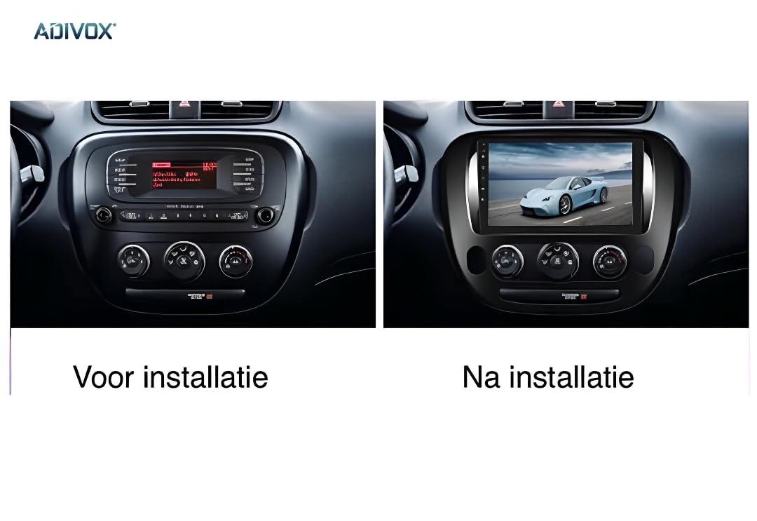 Autoradio Android 12 - Kia Soul 2015-2018 CarPlay e Android Auto, display touchscreen CarPlay da 9 pollici, sistema autoradio multimediale wireless HD | DAB+, RDS (T2 (2 GB/32 GB) 8 COR