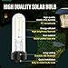Grinsvalley 4 Pack Solar Light Replacement Bulbs Warm White 3000k 0.5w DC 3v Solar Bulbs for Outside Garden Yard Patio Pathway Landscaping