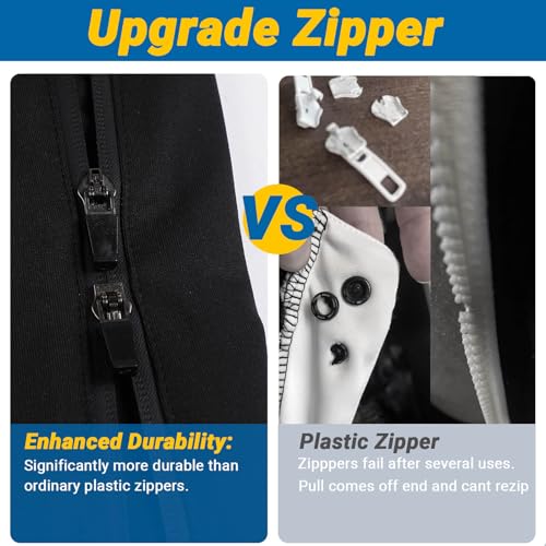 Men's Tear Away Basketball Pants, Post Surgery Sweatpants, High Split Snap Button Zip Off Wide Leg Trouser with Pockets3