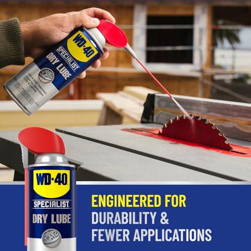 Image of WD-40 Specialist Dry Lube , Long-Lasting Dry Lubricant for Locks, Machinery, Tools, Automotive Parts, Heavy-Duty Strength, Bigger Can, 12.1 OZ [6-Pack]