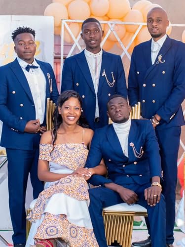 Mens Suit for Wedding 2 Piece Slim Fit Double Breasted Suits Men Tuxedo for Men V Neck Formal Business Suits for Party4