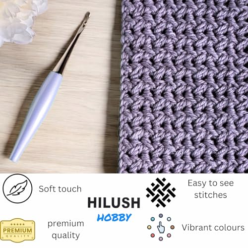 Image of Hobby,Wool Yarn dk Acrylic Hand Knitting Yarn Ball (100g /1 Ball),Suitable for Craft amigurumi Shade 001 (Brown)