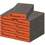 9PCS Taco Lija 67x97x22mm Grano 80 Esponja de Papel de Lija, Auto