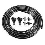 [El Paquete Incluye] 2 x Boquillas de limpiaparabrisas, 1 x Manguera de limpiaparabrisas, 12 x Conectores de manguera de limpiaparabrisas.