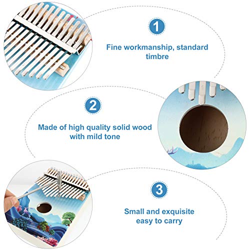 BIENKA 6 pièces 17 Touches Pouce Piano Bois Kalimba Doigt Piano Instrument Jouets éducatifs for Enfants Adultes Piano - Les Beatles, Paul McCartney, John Lennon, RIngo Starr, George Harrison BIENKA 6 pièces 17 Touches Pouce Piano Bois Kalimba Doigt Piano Instrument Jouets éducatifs for Enfants Adultes Piano – Image 4
