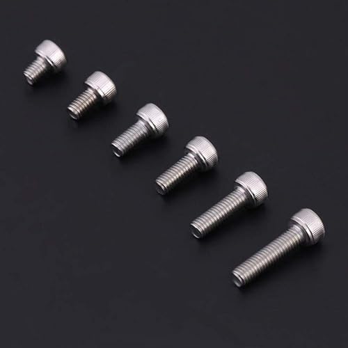 Miniatura 6 de 60pcs M5 Stainless Steel flat countersunk round head Hex Socket Screws Cap Head Screw Assortment Kit Fasteners tapa tornillos DUOER