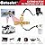 Extend a Stay RV Propane Kit,Brass Propane Tee 4 Ports and 5 Feet Supply Hose, 12 Feet Extension Hoses for Connection Between Auxiliary Propane Cylinder and Appliances, Camping, Motorhomes