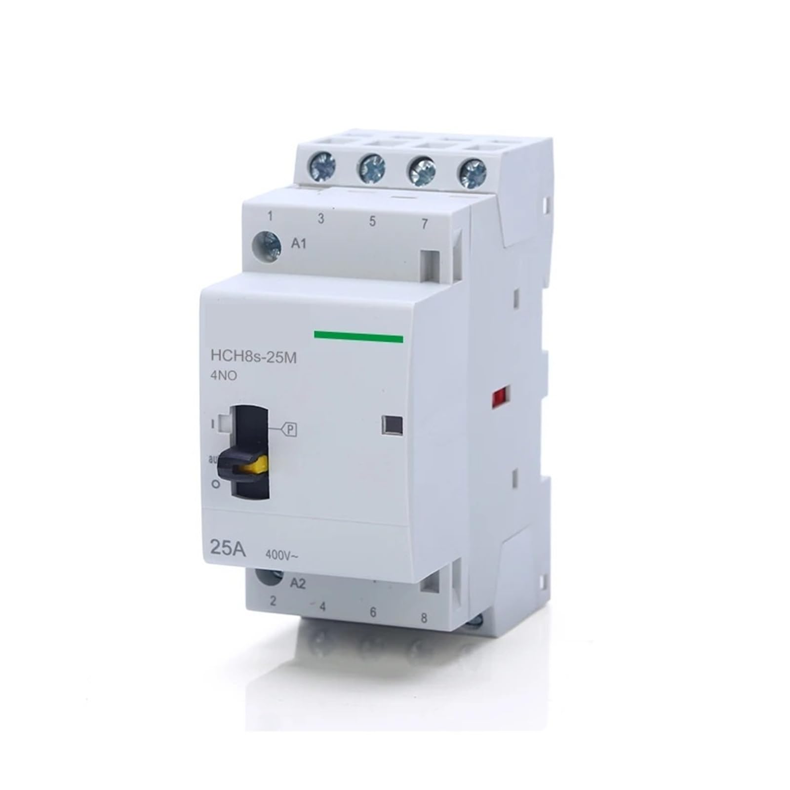 HCH8s-25M 4P 16A 20A 25A 24V 110V 220V szyna DIN domowy AC modułowy stycznik z przełącznikiem ręcznym 4NO 2NO2NC lub 4NC (4P 25A 2NO2NC 230V)
