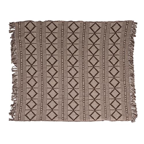Couvre-lit en coton motif losanges pour une touche bohème chic