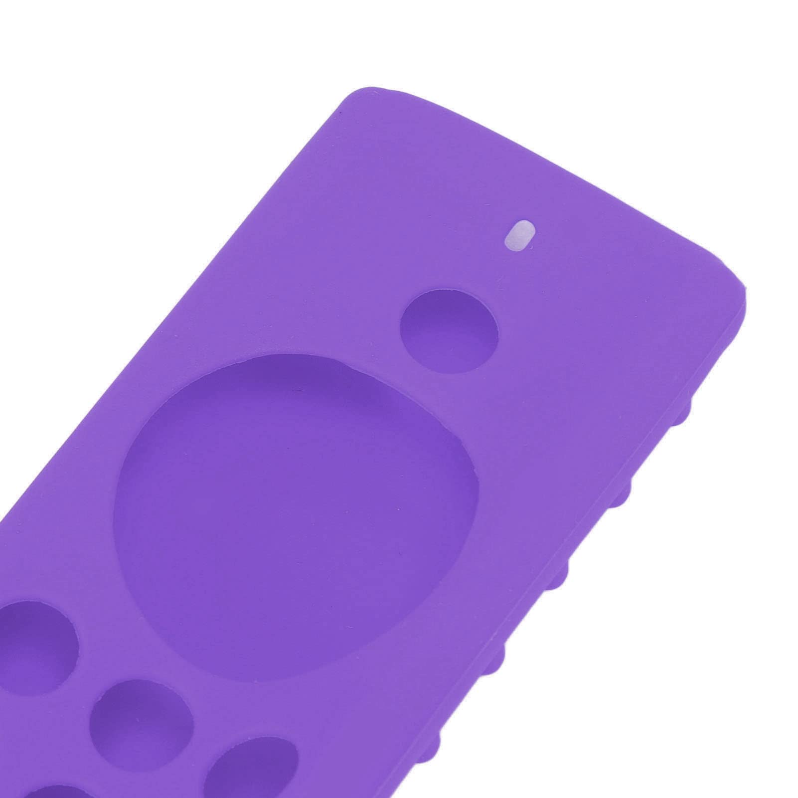 Funda de silicona lavable para control remoto a prueba de golpes para Fire TV Stick Lite (juego morado)