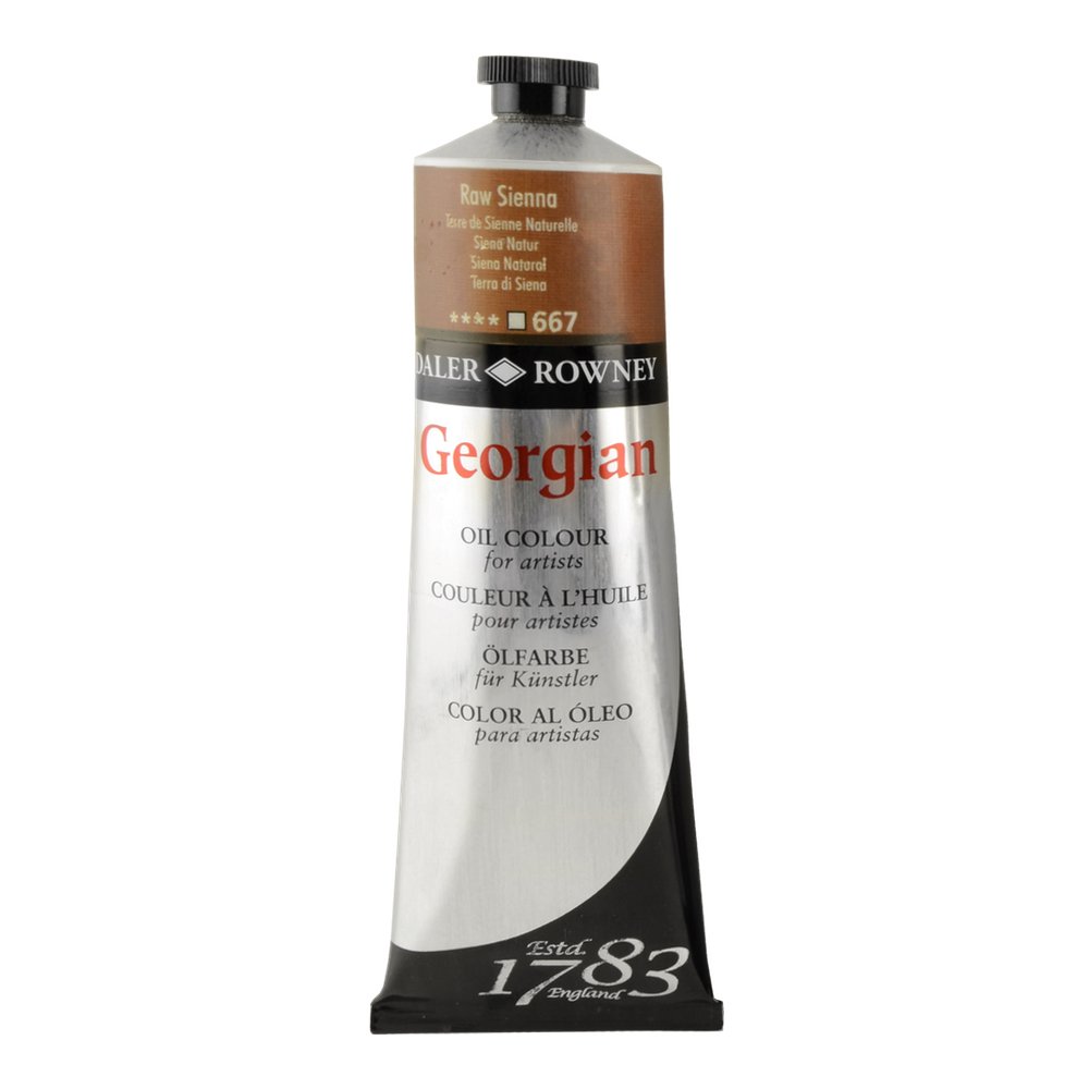 Daler Rowney Georgian Oil Colour #667 Raw Sienna 225ml