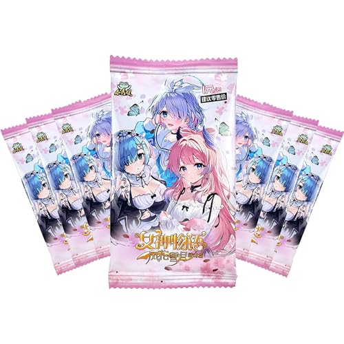 10 Packs Goddess Story TCG Booster Packs, Anime Girls Trading Cards