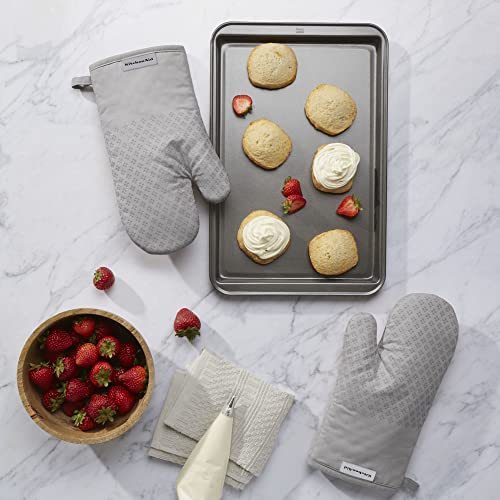 KitchenAid Asteroid Oven Mitt Set, 7"x12.5", Grey, 2 Piece by KitchenAid - Image 2