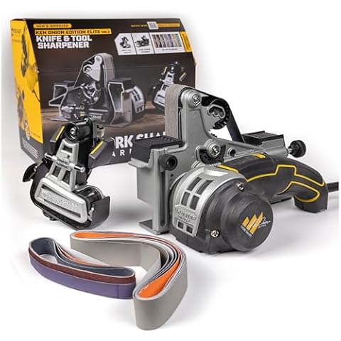 Work Sharp Ken Onion Edition Knife & Tool Sharpener Elite Mk2 - Adjustable Knife Sharpening System with Blade Grinding Attachment Cover