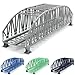 Produktbild Overdrive-Racing Modelleisenbahn Stahlbogenbrücke 2-gleisig - Spur H0 TT N Z - Erweiterbar, Farbe:Grau/Weiß, Set Stahlbogenbrücke H TT N Z:H0 Erweiterung für Stahlbogenbrücke