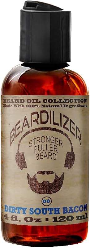 Óleo para Barba Beardilizer Dirty South Bacon com Argan, Jojoba e Vitamina E – 120 mL