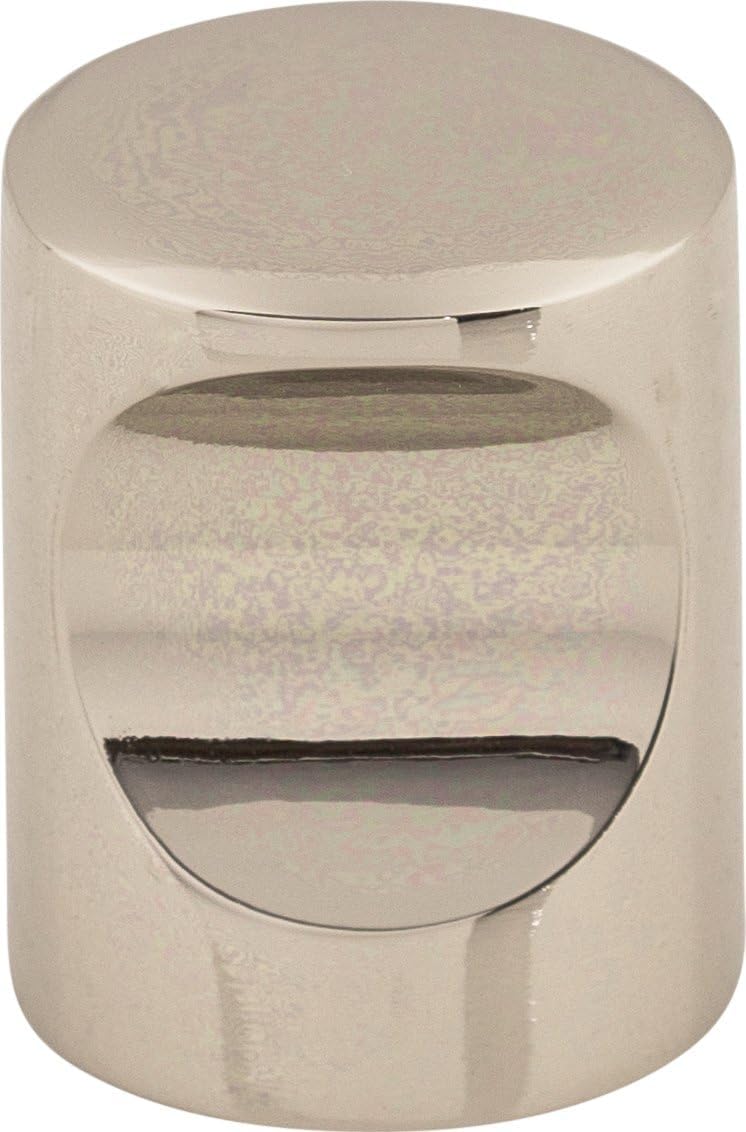 Top Knobs M581 Nouveau II Collection 3/4" Indent Knob, Flat Black