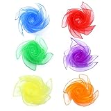 Weiches Material: Die hübschen Jongliertücher sind aus weichem, dünnem und leichtem Stoff mit schönem Abschlussrand, atmungsaktiv und bequem.