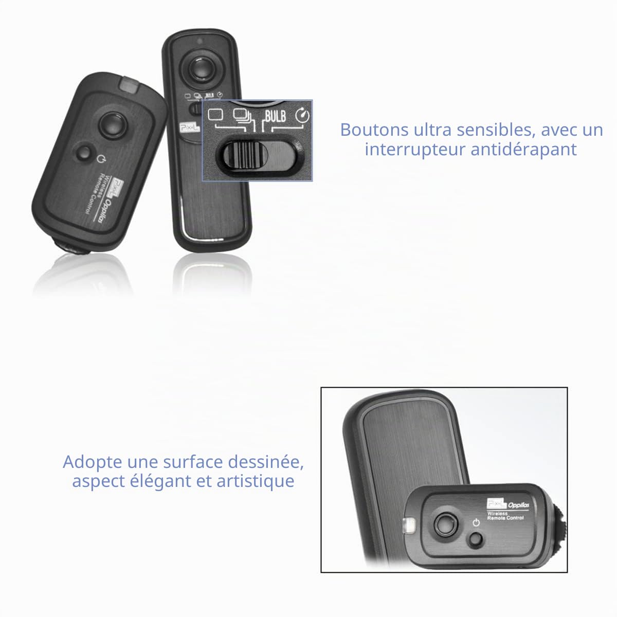 Pixel Déclencheur à Distance DC2 Télécommande sans Fil 328ft pour Nikon MC-DC2 Z5 Z6 Z6 II Z7 Z7 II D750 D780 D7500 D7200 D7000 D5600 D5500 D5300 D3300 D610 D600 D90 COOLPIX P7700 P7800 P950 P1000