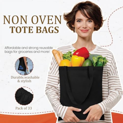 Evernook Reusable Non-Woven Tote Bags – Durable Eco-Friendly Shopping Bags by Evernook - Used condition - Image 5