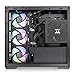 Thermaltake View 380 WS ARGB; Mid Tower Chassis; Side Wood Trim; 4x120mm ARGB Lite Fans Included; 415mm GPU Clearance; Dual Chamber; ATX/mATX/mITX; Hidden Connector Support; Black; CA-1Z2-00M1WN-WS