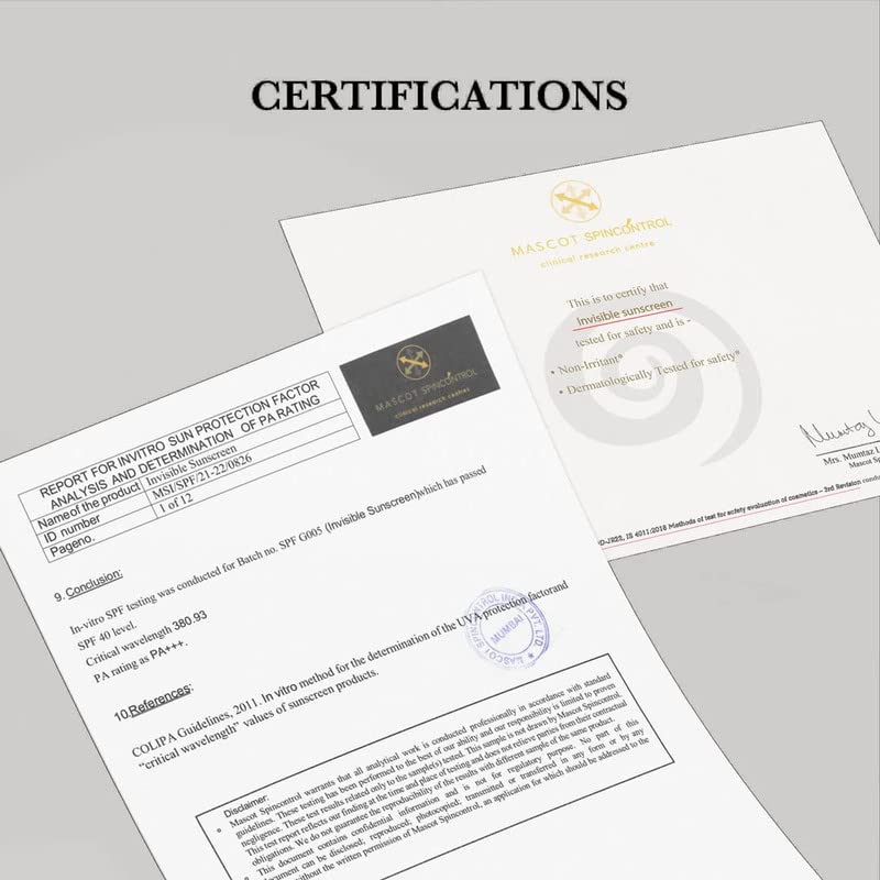 Image of SunScoop Invisible Sunscreen Gel SPF 40 PA+++, No White Cast, For Dry, Oily and Normal Skin Types, Transparent & Lightweight, Water & Sweat Resistant, For Women and Men, Pack of 2 (90 gm)