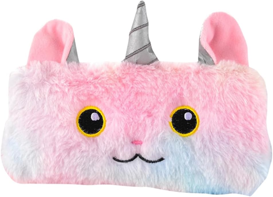 AMETUS Unicorn Plush Pen Pencil Case Pouch for Kids Girls, School Gifts for Chirldren Boy and Girl, U02